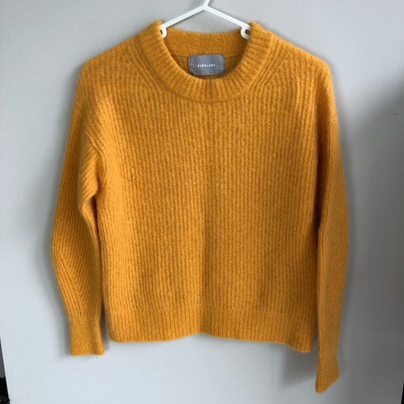 Everlane Sweaters - Everlane marigold yellow alpaca crew neck sweater